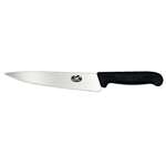CC266 - Victorinox Fibrox Black Handle Carving Knife Wavy Edge - 22cm