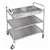 CC365 - Vogue Deep Tray Clearing Trolley 3 Tier St/St - 940x855x535mm