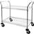 CC430 - Vogue 2 tier Chrome Wire Trolley - 910x457x960mm