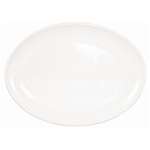 CD296 - Kristallon Melamine Oval Coupe Plate White - 225x158mm 9x6 1/4" (Box 12)