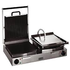 CD425 - Lincat Lynx 400 Double Contact/Panini Grill Ribbed Upper & Lower Plates (Direct)