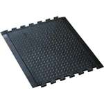 CD542 - Rubber Safe Lock Matting with Black Rubber Ramps Middle (Direct)