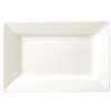 CD629 - Lumina Fine China Wide Rim Rectangular Plate - 200x130mm 7 3/4x5" (Box 6)