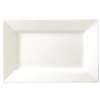 CD630 - Lumina Fine China Wide Rim Rectangular Plate - 257x155mm 10x6" (Box 4)