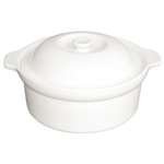 CD731 - Olympia White Cookware Handled Round Pot & Lid - 90x228x266mm 1.7Ltr (Single)