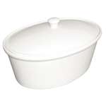 CD733 - Olympia White Cookware Oval Pot & Lid - 115x305x220mm 3.2Ltr (Single)