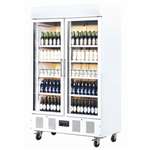 CD984 - Polar REFRIGERATED Double Door Display Cooler - 944Ltr (UK)