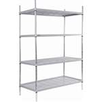 CE110 - 4 Tier Nylon Coated Wire Shelving