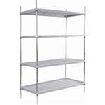 CE112 - 4 Tier Nylon Coated Wire Shelving