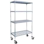 CE137 - 4 tier Nylon Coated Wire Shelving