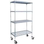 CE138 - 4 tier Nylon Coated Wire Shelving