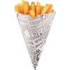 CE230 - Disposable Paper Chip Cone Newsprint - 182mm (Pack 1000)