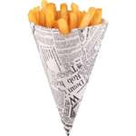 CE230 - Disposable Paper Chip Cone Newsprint - 182mm (Pack 1000)