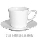 CE537 - Olympia Saucer for 7oz Low Cup CE536 White - 150mm (Box 12)