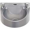 CE986 - Basix Polycarbonate Wash Hand Basin Grey c/w Dome Head Taps
