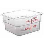 CF020 - Polycarbonate Square Storage Container - 1.5Ltr