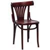 CF143 - Fameg Bentwood Fanback Sidechair (Walnut Effect) (Pack 2)