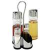 CF297 - Cruet Set & Stand - Salt Pepper Vinegar Oil