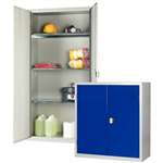 CF803 - Standard Cupboard with Grey Doors & 3 Shelves - 1830x915x457mm (Direct)