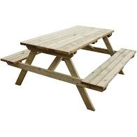 CG095 - Rowlinson Wooden Picnic Bench 5ft