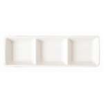 CG115 - Royal Porcelain Classic Oriental Sauce Dish 3 Compart White - 185x60mm (Box 18)