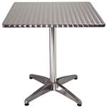 CG834 - Bolero Square Pedestal Bistro Table St/St Top - 700mm