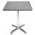 CG838 - Bolero Square Pedestal Bistro Table St/St Flip Top - 600mm