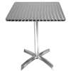 CG838 - Bolero Square Pedestal Bistro Table St/St Flip Top - 600mm