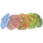 CL443 - Fiesta Cocktails Parasols Mixed Colours (Pack 144)