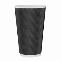 CM542 - Fiesta Hot Cups Ripple Wall Black - 455ml (16oz) (Sleeve 25)