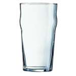 D940 - Nonic Toughened Beer Glass Nucleated - 570ml 20oz 1pint CE (Box 48)