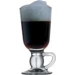 D948 - Irish Coffee Glass Base Handled - 280ml 10oz (Box 24)