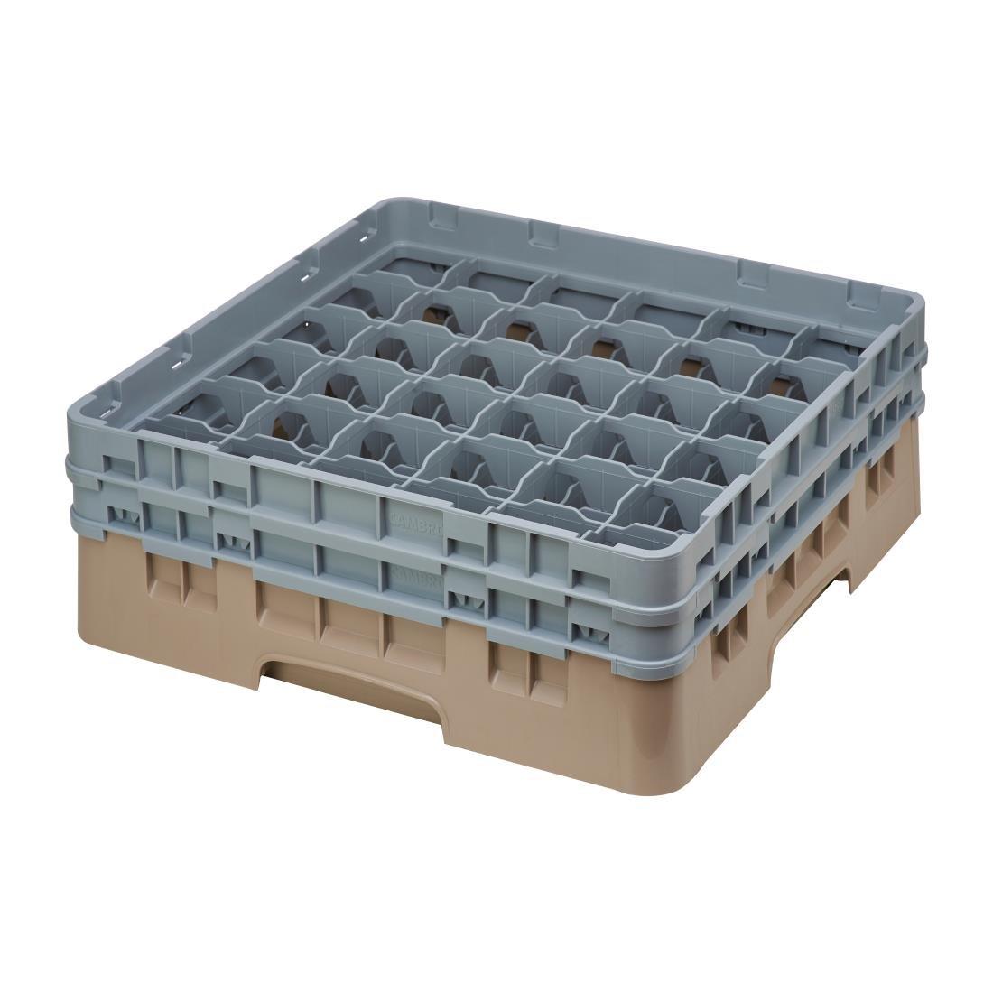 DE794 - Cambro Camrack Beige 36 Compartments Max Glass Height 133