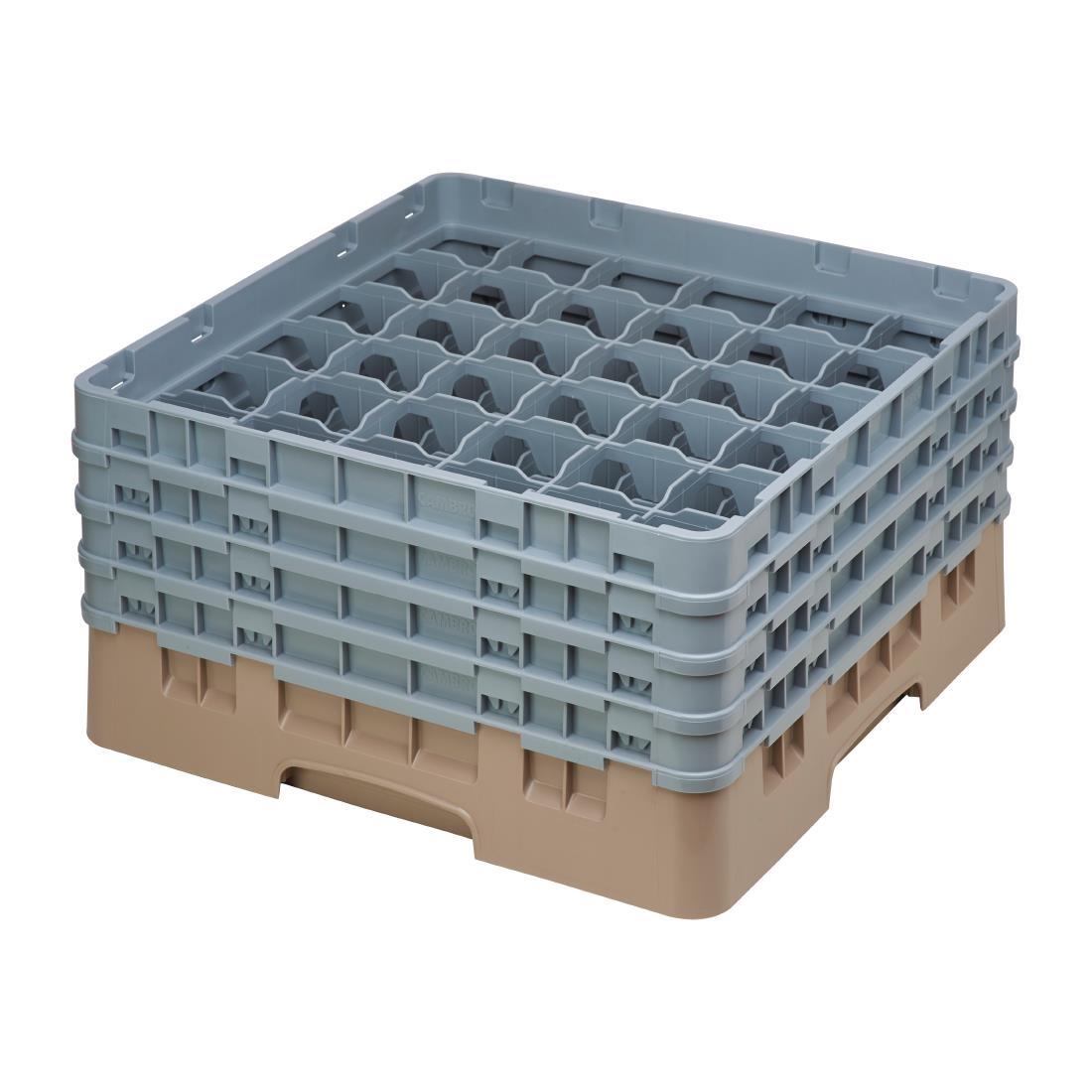 DE796 - Cambro Camrack Beige 36 Compartments Max Glass Height 215mm