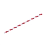 DE927 - Fiesta Green Paper Straw Red & White Stripe - 6mm (Box 250)