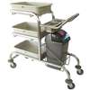 DL454 - Craven Three Tier Epoxy Coated Bussing Trolley