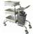 DL455 - Craven Three Tier Stainless Steel Bussing Trolley