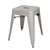 Bolero Bistro Steel Low Stool Galvanised (Pack 4)  DL875