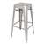 Bolero Bistro Steel High Stool Galvanised (Pack 4)  DL876