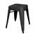 Bolero Bistro Steel Low Stool Black (Pack 4)  DL880