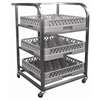 DN596 - Craven St/Steel Glass Tray Trolley