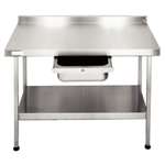 DN606 - Stainless Steel Wall Table (Fully Assembled)