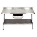 DN607 - Stainless Steel Wall Table (Fully Assembled)