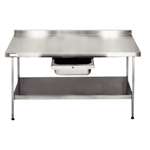DN609 - Stainless Steel Wall Table (Fully Assembled)