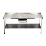 DN610 - Stainless Steel Wall Table (Fully Assembled)