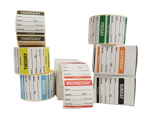 Days of the Week Food Labels Friday (500 labels per roll) - DOTWL-FRI