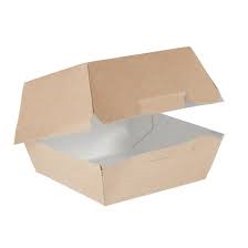GE083 - Colpac Compostable Kraft Burger Boxes Large 135mm (Pack of 250)
