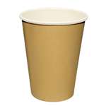 GF030 - Olympia Brown Single Wall Hot Cups