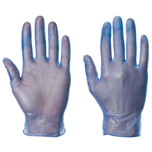 Disposable Vynil Blue Powder Free Glove (Pack 1000)  GLOVESP/F-B