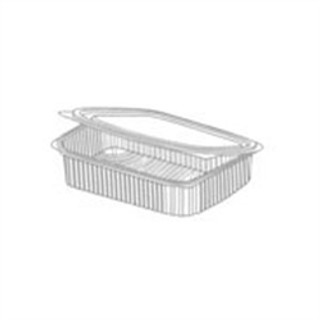 Somoplast Clear Hinged Rectangular Container HSC67 (shallow) x 500